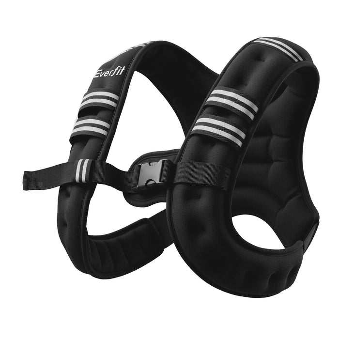 Everfit 3kg Weighted Vest Men Women, Reflective Running Vest with Armband Pouch