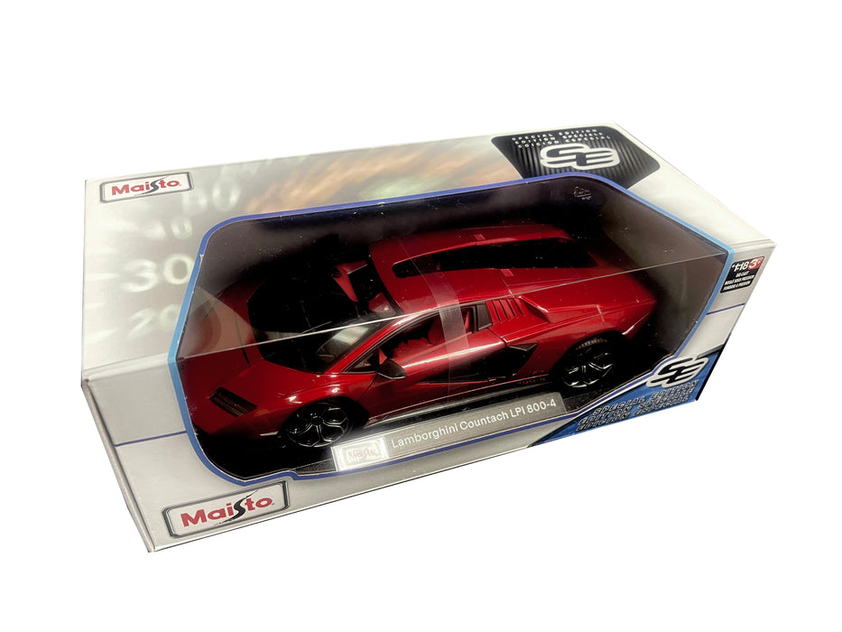 Maisto 1:18 Metallic Diecast +Plastic Part Lamborghini Countach LPI 800-4