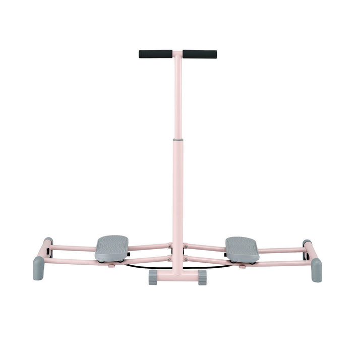 Everfit Foldable Ski Exercise Machine Leg Thigh Trainer Home Fitness Cardio Pink