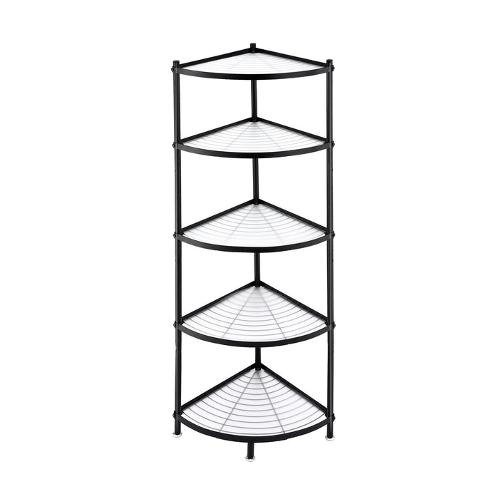 Artiss 5-Tier Kitchen Corner Shelf Rack Stand Microwave Metal Storage Shelves