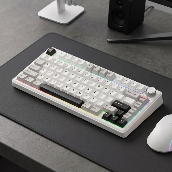 SOLAKAKA A75 75% Gasket Mechanical Keyboard Tri-Mode Hot-Swap Knob