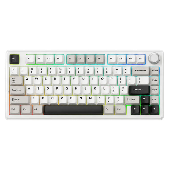 SOLAKAKA A75 75% Gasket Mechanical Keyboard Tri-Mode Hot-Swap Knob