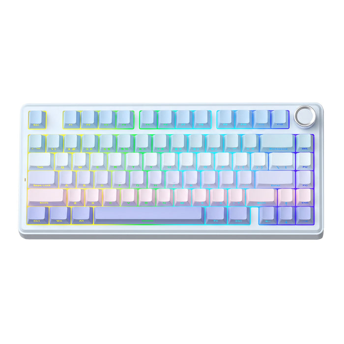 SOLAKAKA A75 75% Gasket Mechanical Keyboard Tri-Mode Hot-Swap Knob