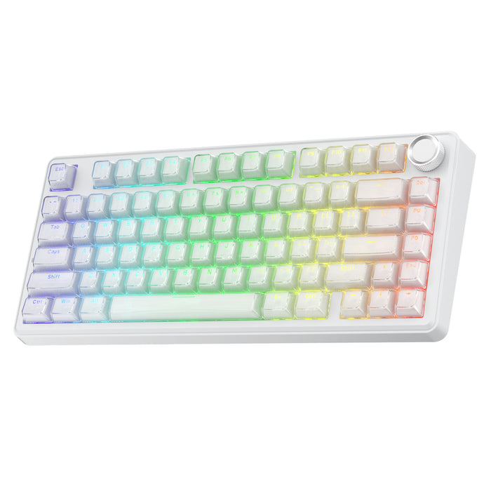 SOLAKAKA A75 75% Gasket Mechanical Keyboard Tri-Mode Hot-Swap Knob