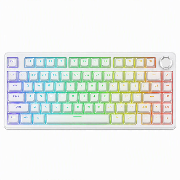 SOLAKAKA A75 75% Gasket Mechanical Keyboard Tri-Mode Hot-Swap Knob