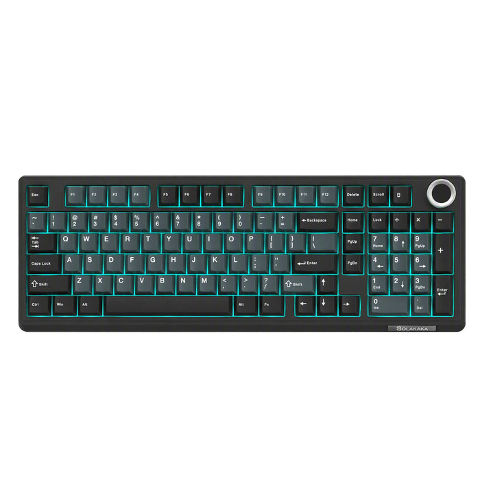 SOLAKAKA Ki99 Pro 99-Key Gasket Mechanical Keyboard Tri-Mode Hot-Swap Knob