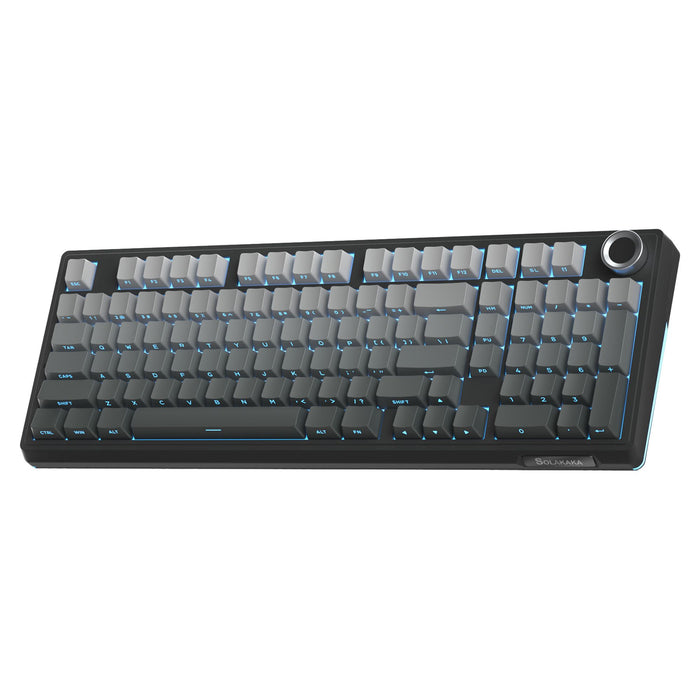 SOLAKAKA Ki99 Pro 99-Key Gasket Mechanical Keyboard Tri-Mode Hot-Swap Knob