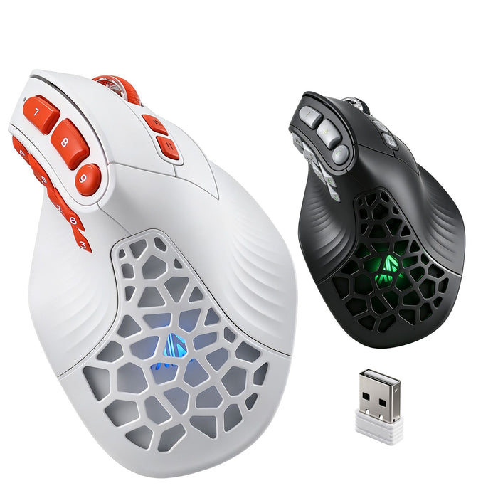 SOLAKAKA E9 Pro Vertical MMO Mouse Tri-Mode 36000 DPI 8000Hz PAW3395