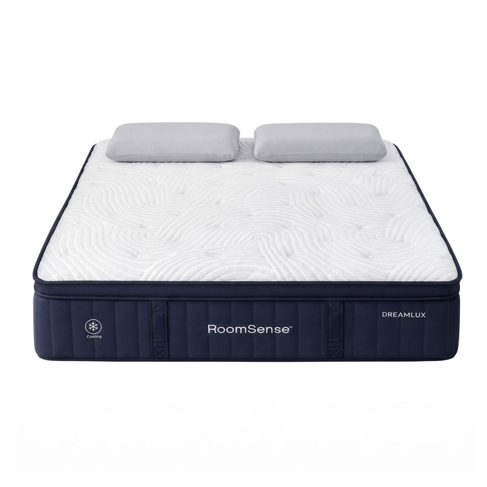 RoomSense Double 34cm Gel Cooling Tencel Mattress Bundle with 2 Pillows