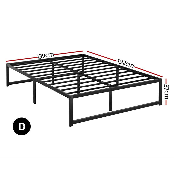 RoomSense Double 30cm Latex Hybrid Mattress Bundle with Metal Bed Frame