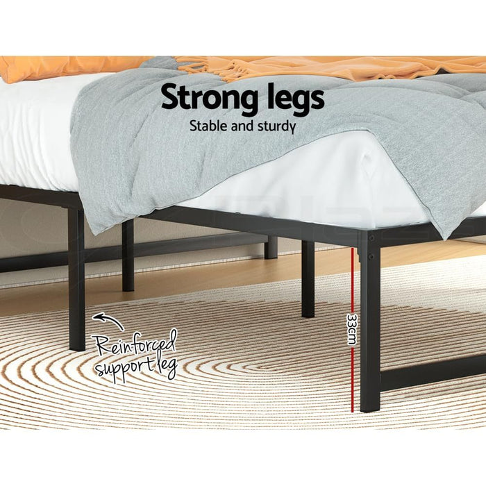 RoomSense Double 30cm Latex Hybrid Mattress Bundle with Metal Bed Frame