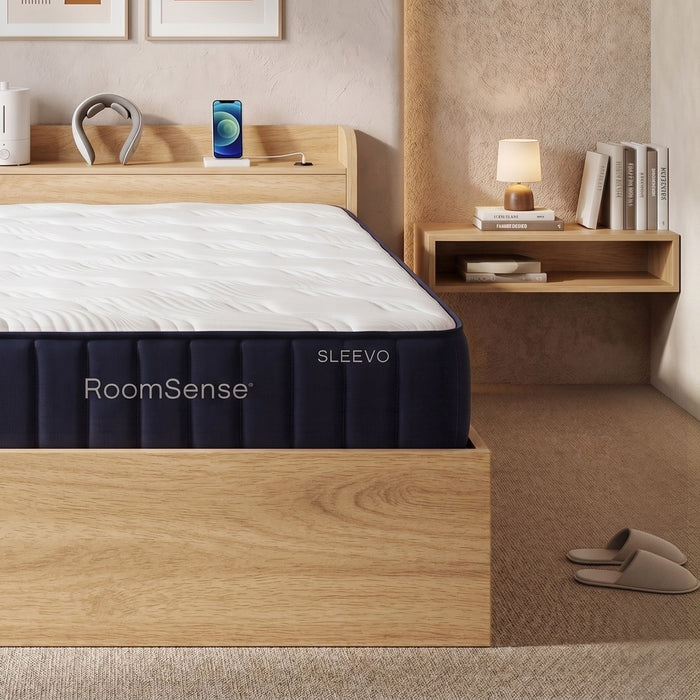 RoomSense Single Firm Mattress 26cm Bundle with Storage Bed Frame