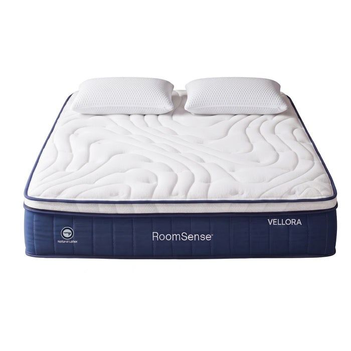 RoomSense Queen 30cm Medium Firm Latex Mattress, 2 Gel Cooling Pillows