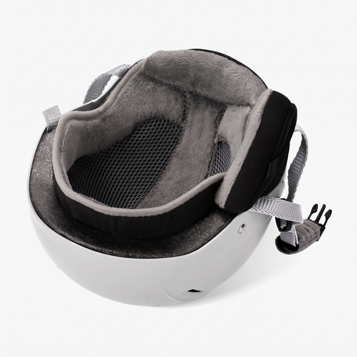 OutdoorMaster Kelvin II Ski Helmet - Snow Sport Helmet Snowboard Helmet for Men Women & Youth White L