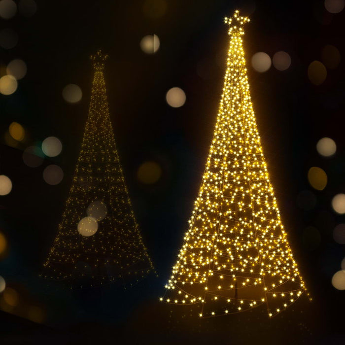 3.6M Christmas Tree 800 LED Solar Net Lights Jingle Jollys