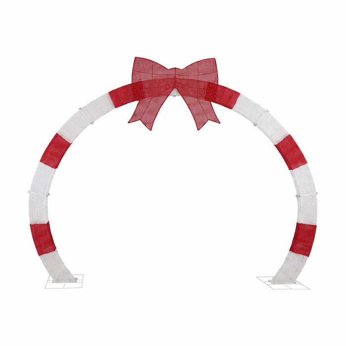Jingle Jollys 2.5m Christmas Archway Pre-Lit Christmas Arch Warm White LED Outdoor Garden Decoration