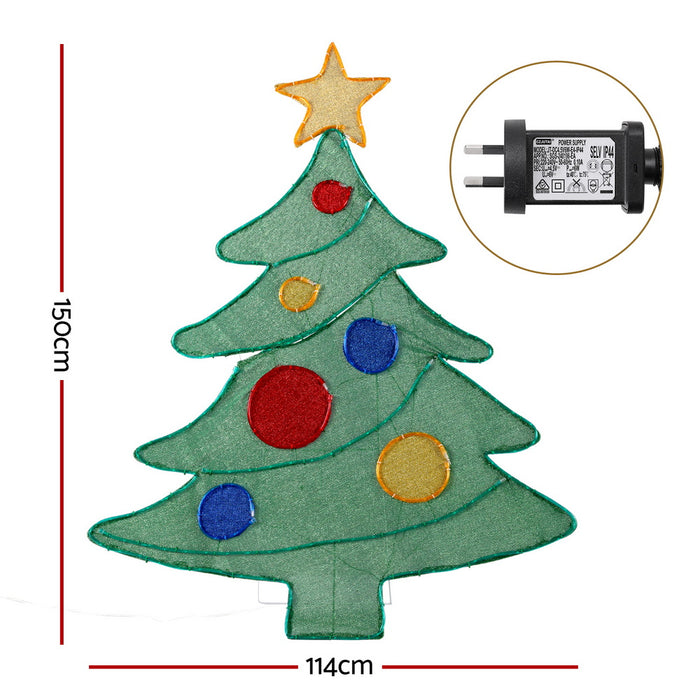 Jingle Jollys Christmas Lights 150cm Motif 220 LED Rope Light Outdoor Decoration