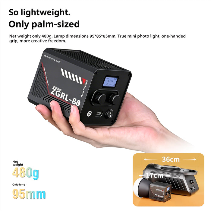 Listing 80W COB LED Lamp High-Power Fill Light Professional Video Photography 1000mAh80W COB LED Lamp High-Power Fill Light Professional Video Photography 1000mAh