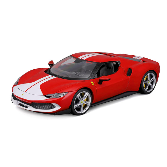 Maisto 1:18 Scale Car Model Ferrari 296 GTB Red Metallic Diecast With Plastic Part