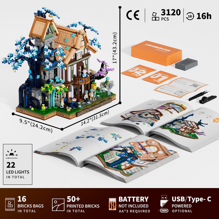 Lumibricks Sylvan Inn L9110 20006 X Series 3120PCS LED Building Blocks