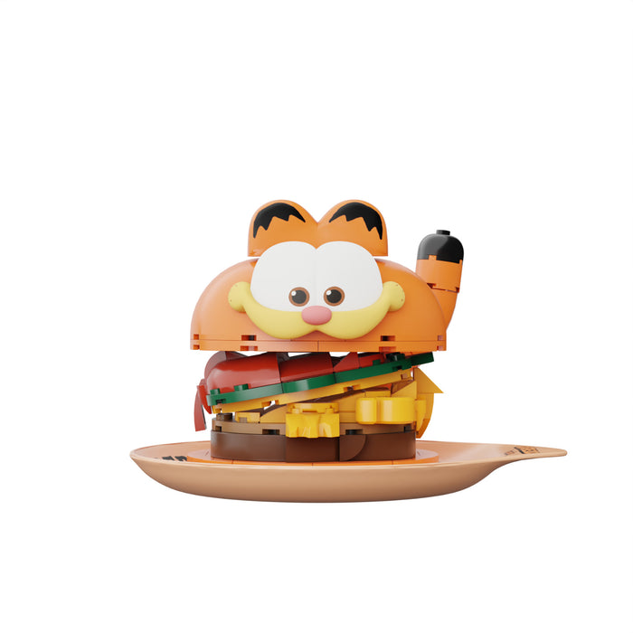 Pantasy Garfield Movie Garfield Hamburger Buildable Brick Block Set 86805 205Pcs