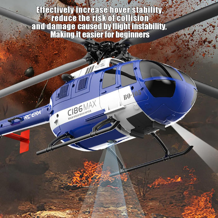 2.4G RC Flybarless Single-rotor Helicopter Optical Flow Localization 6-Axis Gyro