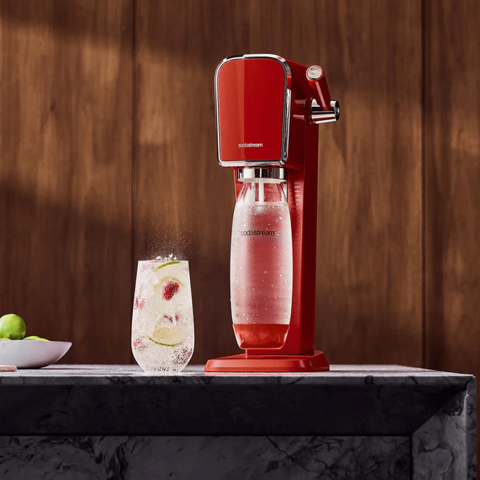 The NEW SodaStream ART Sparkling Water Maker Family Pack 2xCO2 cylinder 5xCarbonating Bottles