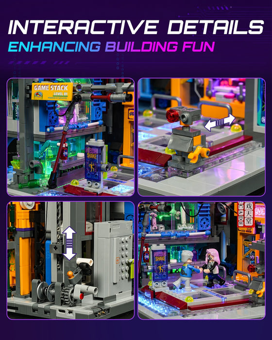 Lumibricks L9095 / 17005 Cyberpunk Neon City 2580Pcs Building Bricks LED