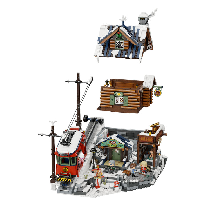 Pantasy Retro Collection Summit Cabin Construction Set Toy Model Kit 85033