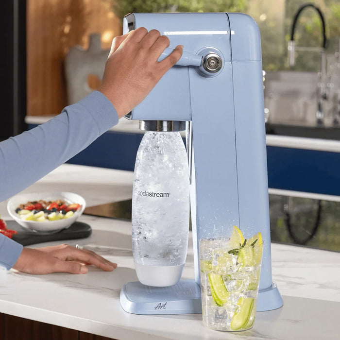 The NEW SodaStream ART Sparkling Water Maker Family Pack 2xCO2 cylinder 5xCarbonating Bottles