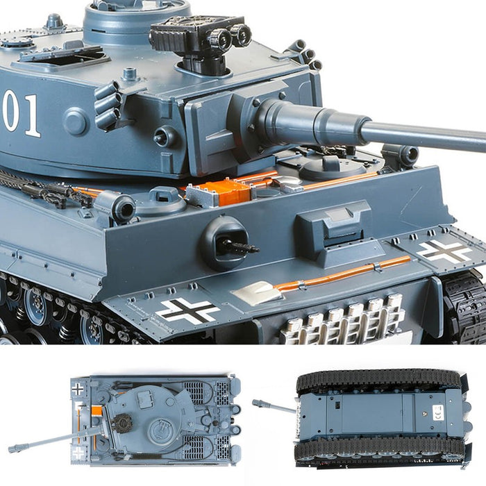Brother Tank Rc Tank 1:18 German Leopard 2 Camo/German Tiger 1 Grey 2.4ghz