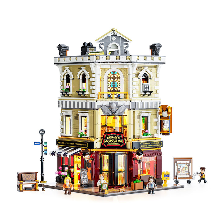 Lumibricks 15003 F9033 Antique Shop Town Life 2847Pcs LED Brick Set