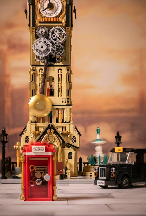 PANTASY Big Ben Steampunk Clock Tower Park Building Set 85008 Open Box 2,460 Pcs