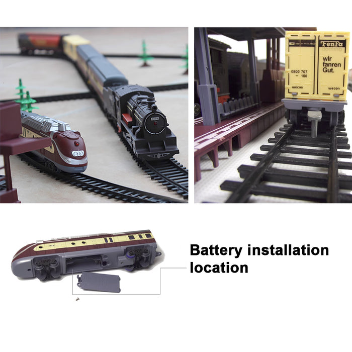 Electric Classic/Modern Toy Train Set Vehicle Rail Track Carriages Kids