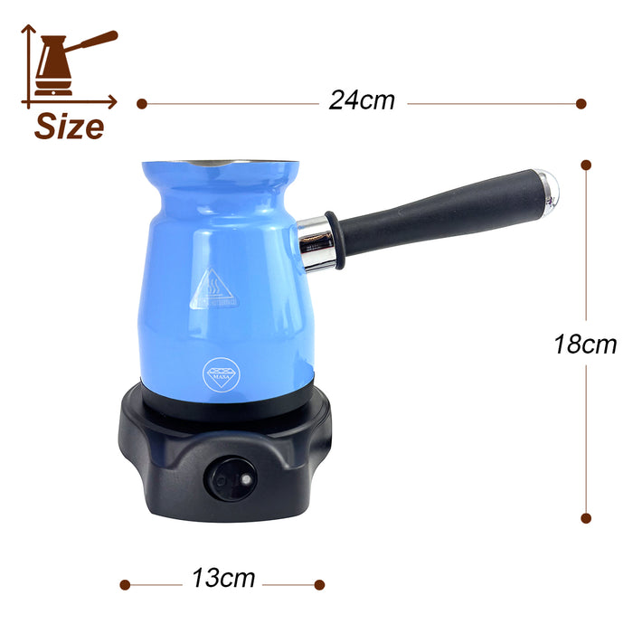 Mornest Electric Turkish Greek Arabic Coffee Maker New Automatic Sensor Anti Overflow 200ml