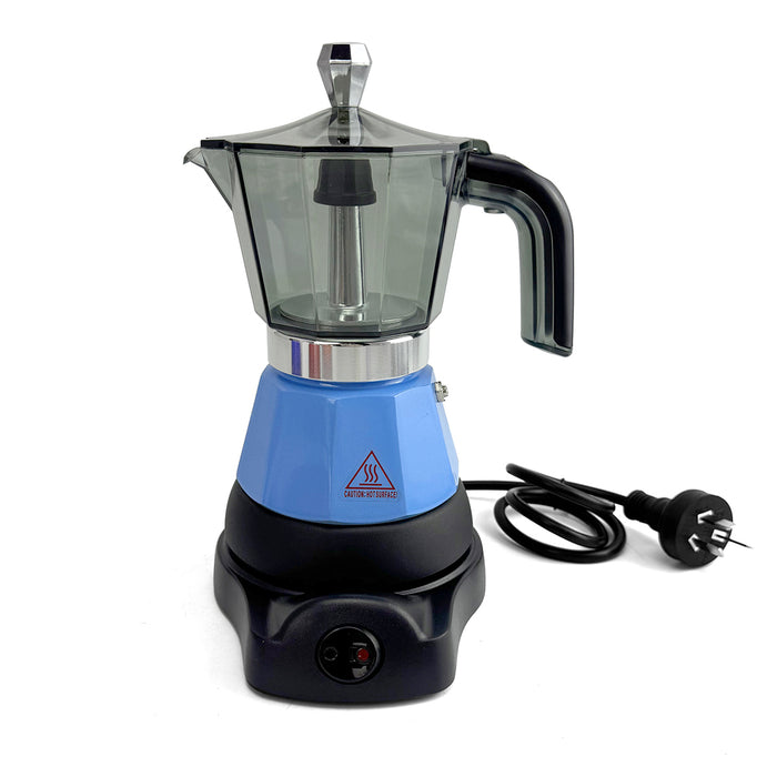 Mornest Electric Moka Coffee Maker Espresso Italian Classic Auto power off for Home 3/6Cups