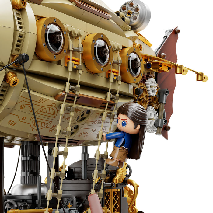 Pantasy Steampunk Zeppelin Airship Building Block Construction Set DIY Model