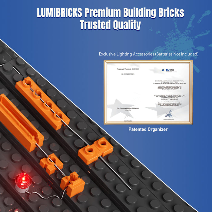 Lumibricks Barbershop 19012 Street Fusion Series 2557PCS LED Building Blocks