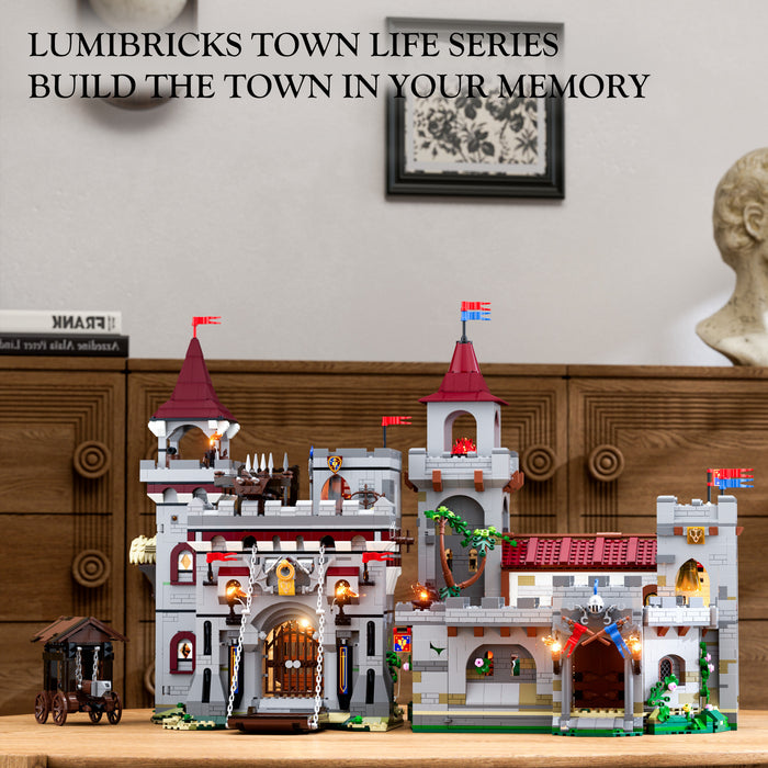 Lumibricks 12013 L9119 Medieval Guard Post Middle Age 2945Pcs LED Brick Set
