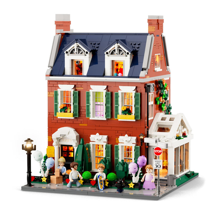 Lumibricks 15009 Redbrick Row House Town Life 2663Pcs LED Brick Set