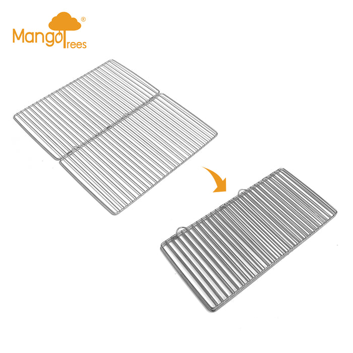 Stainless Steel Foldable Charcoal BBQ Grill Lightweight Camping Portable With Carry Bag & Stainless Steel Box
