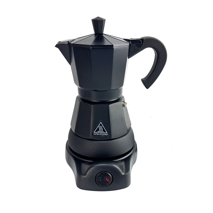 Mornest Electric Aluminium Moka Coffee Maker Espresso Italian Classic auto power off Home 3/6Cups