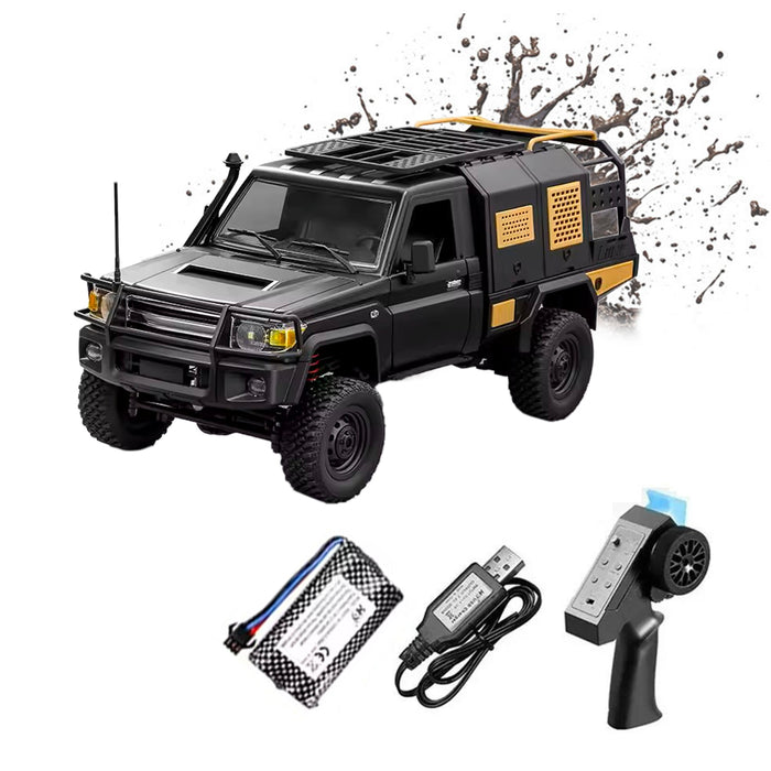 MN-82S 1/12 RC Car 4WD LandCruiser Crawler Truck Toy 2.4G Remote Control LC79 Vehicle Light Group  (7.4V 1200mAh)18650Li-ion