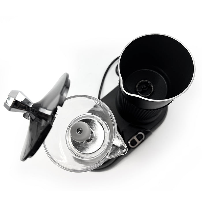 Mornest 2 IN 1 Electric Moka Coffee Maker With Milk Froth 3Cup Classic Italian