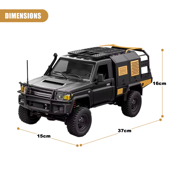 MN-82S 1/12 RC Car 4WD LandCruiser Crawler Truck Toy 2.4G Remote Control LC79 Vehicle Light Group  (7.4V 1200mAh)18650Li-ion
