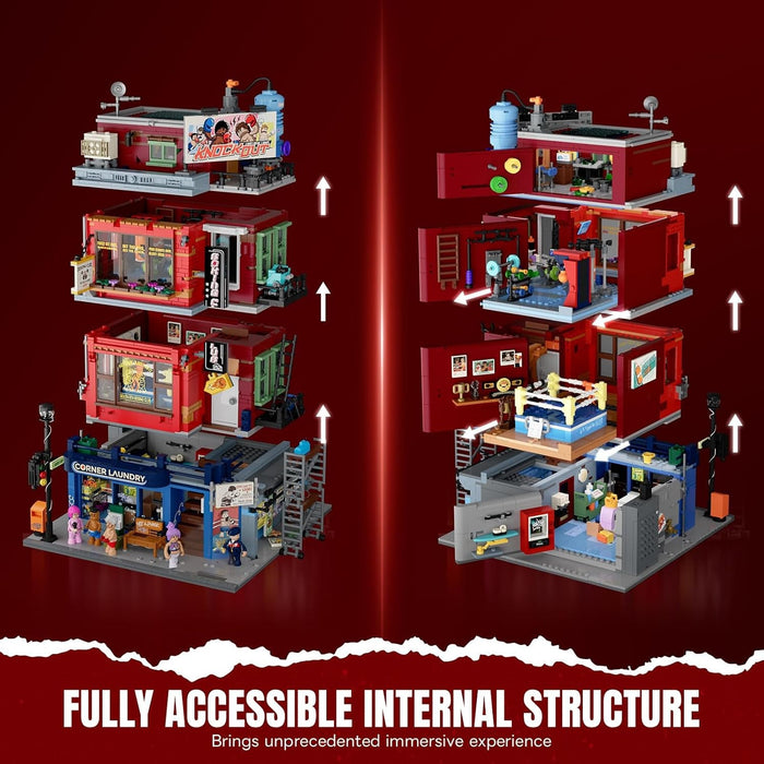 Lumibricks Boxing Club 19009 L9116 Street Fusion Series 3036PCS LED Blocks