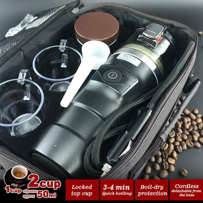 Mornest 12V Car Espresso Moka Coffee Maker Set Espresso In Car Coffee Machine With 2Cups Trade Me