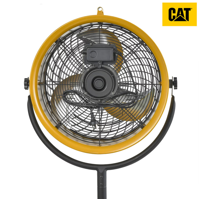 Caterpillar 46cm High Velocity Drum Pedestal Air Circulator Outdoor Fan HVPD-18AC-OD