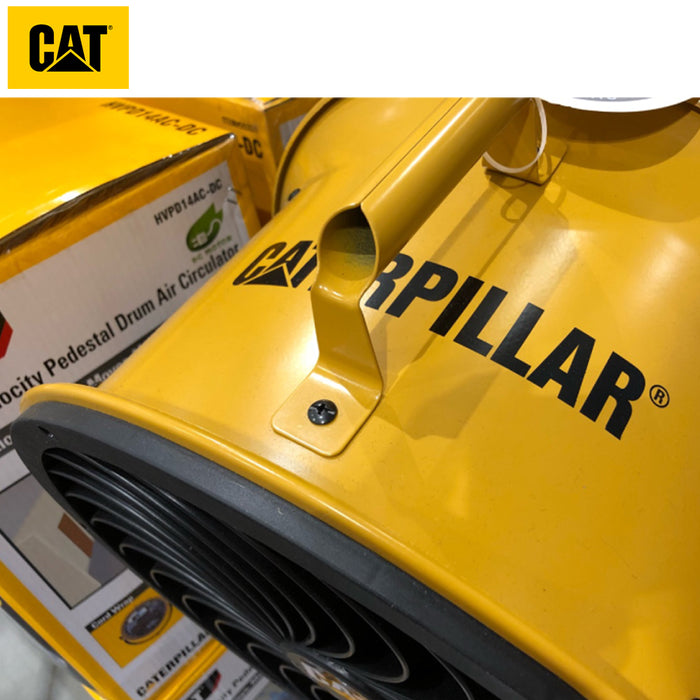 Caterpillar 46cm High Velocity Drum Pedestal Air Circulator Outdoor Fan HVPD-18AC-OD