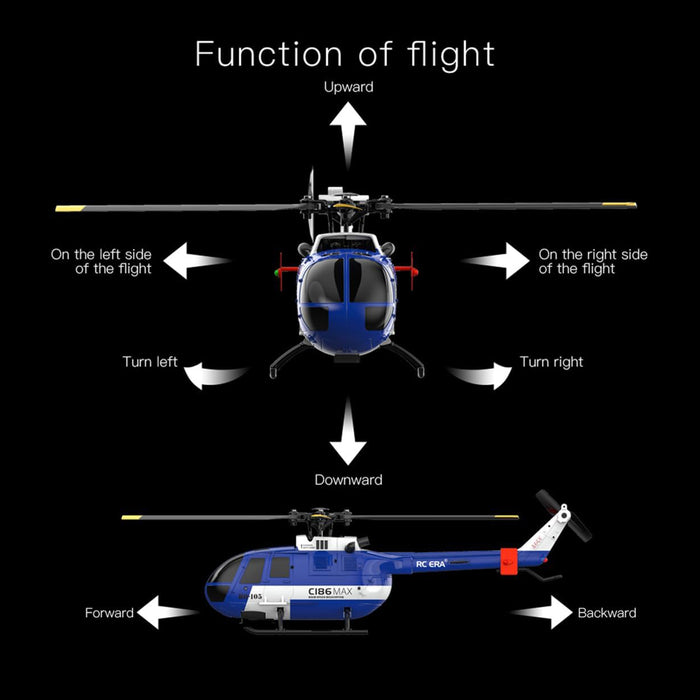 2.4G RC Flybarless Single-rotor Helicopter Optical Flow Localization 6-Axis Gyro